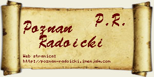 Poznan Radoički vizit kartica